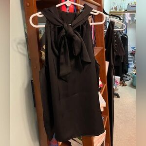 black tie halter top